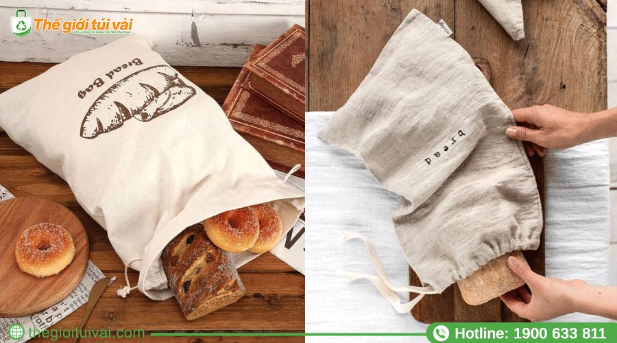 Mẫu túi đay đựng bánh mì 