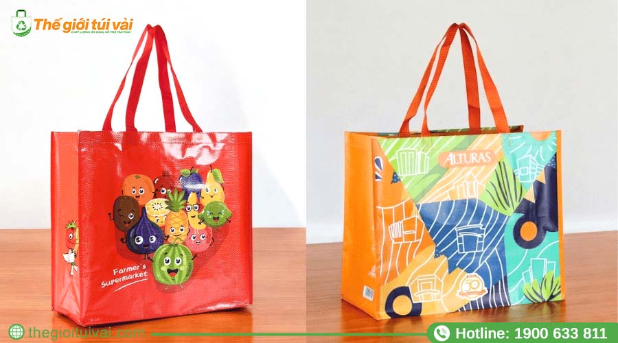 Túi vải đựng quà Tết chất liệu vải PP dệt