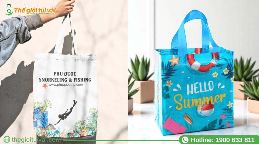 Túi vải - Phụ kiện du lịch đa năng, kênh tiếp thị hiệu quả