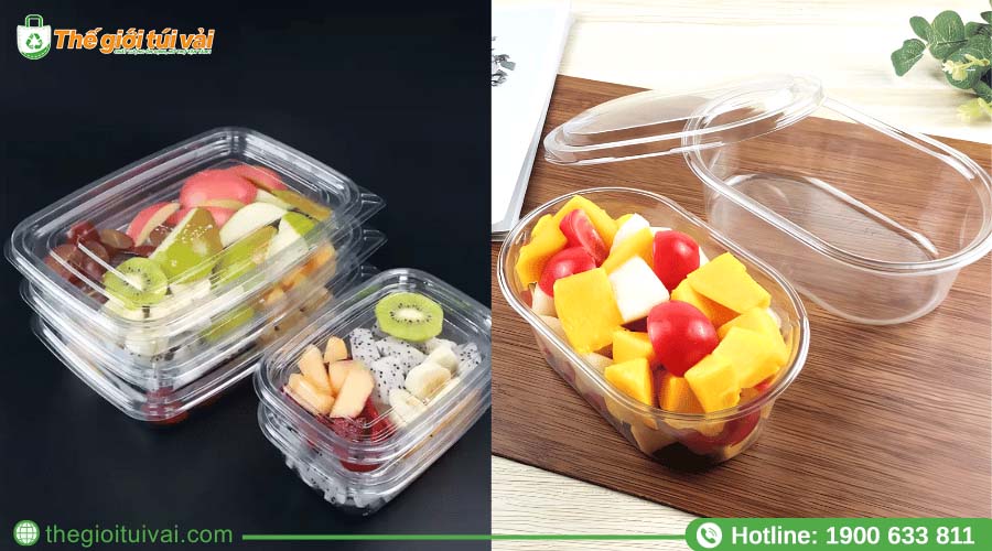 Hộp nhựa PET độ bền cao, an toàn cho thực phẩm Hộp nhựa PET độ bền cao, an toàn cho thực phẩm