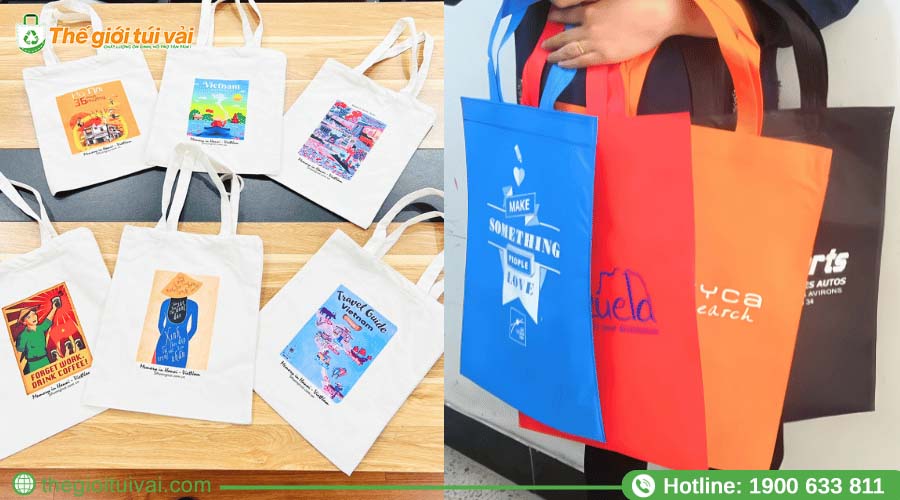 Túi vải in hình ảnh địa phương giúp lan tỏa thương hiệu tự nhiên