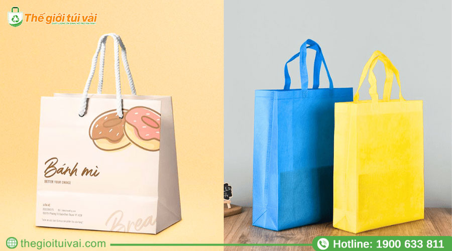 Bao bì giấy và túi vải không dệt