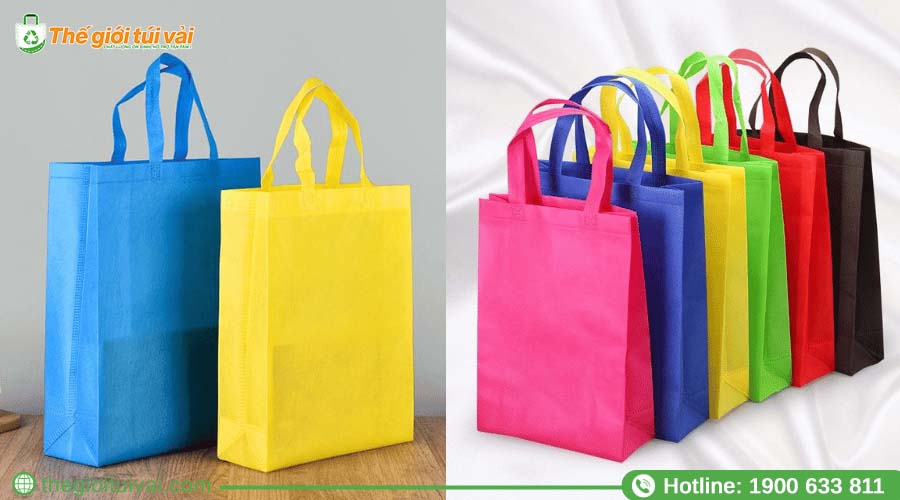 Túi không dệt dáng hộp ép nhiệt chắc chắn