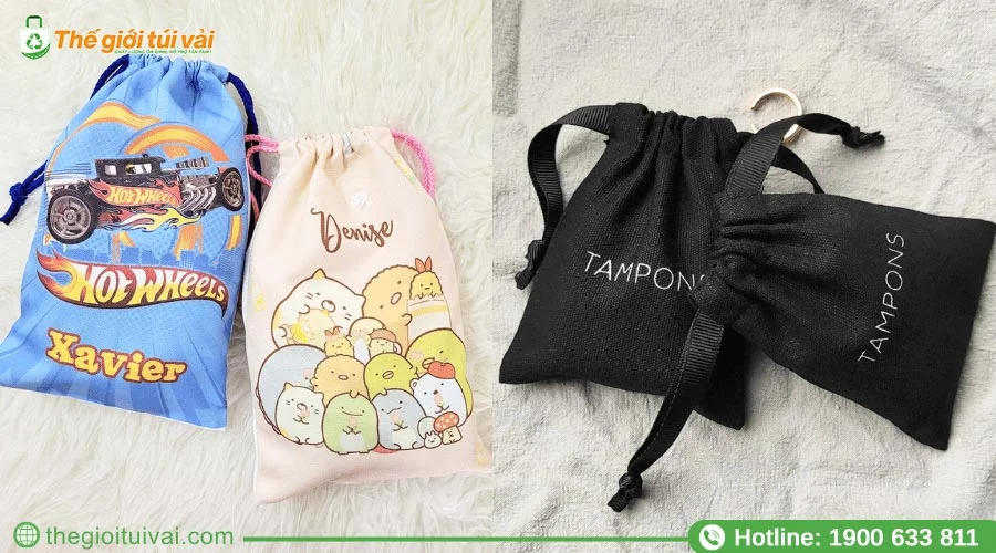 Các màu sắc túi canvas dây rút thường được khách hàng ưa chuộng Các màu sắc túi canvas dây rút thường được khách hàng ưa chuộng
