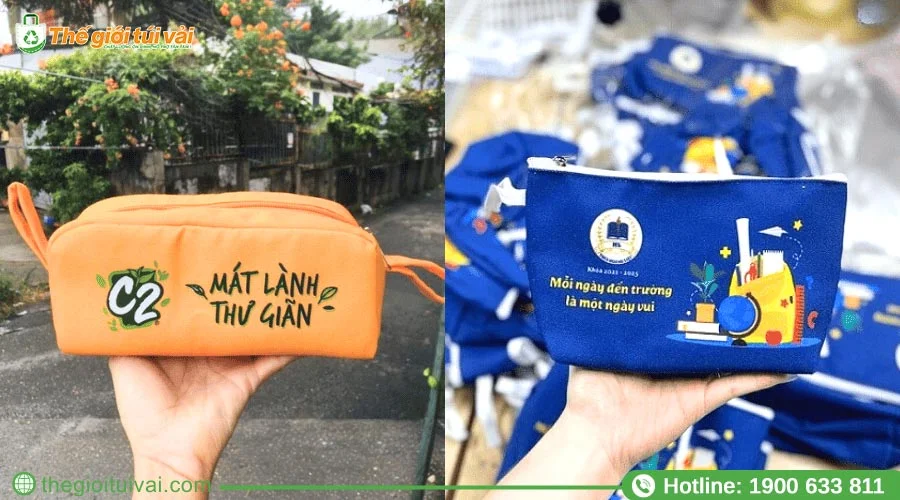 Kích thước thông dụng của túi đựng bút bằng vải Kích thước thông dụng của túi đựng bút bằng vải