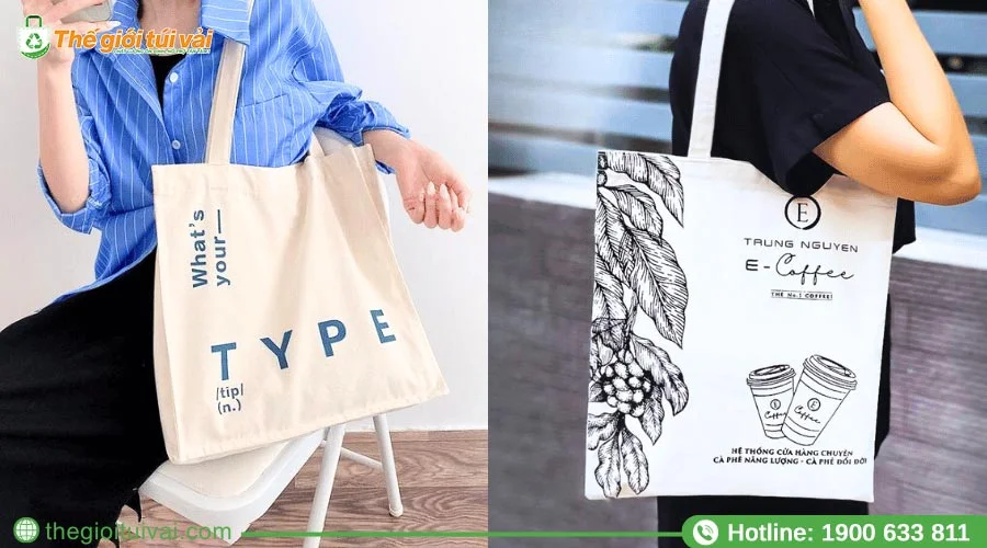 Túi vải canvas đựng đồ dày dặn Túi vải canvas đựng đồ dày dặn