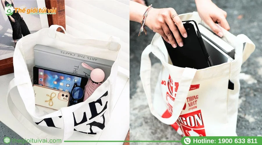 Túi đựng đồ có quai xách tiện dụng Túi đựng đồ có quai xách tiện dụng