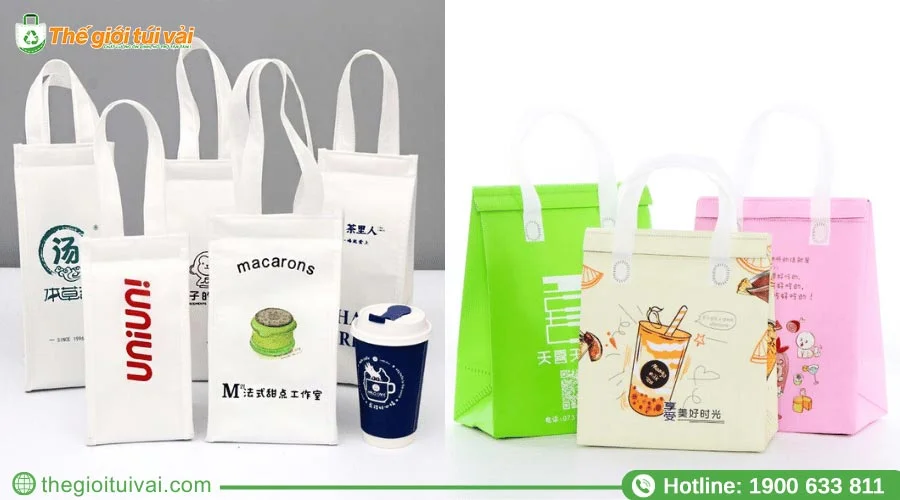 Túi đựng ly chất liệu vải không dệt Túi đựng ly chất liệu vải không dệt