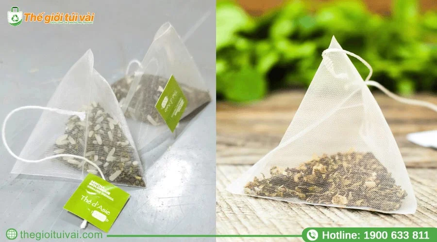 Túi lọc trà dạng tam giác Túi lọc trà dạng tam giác