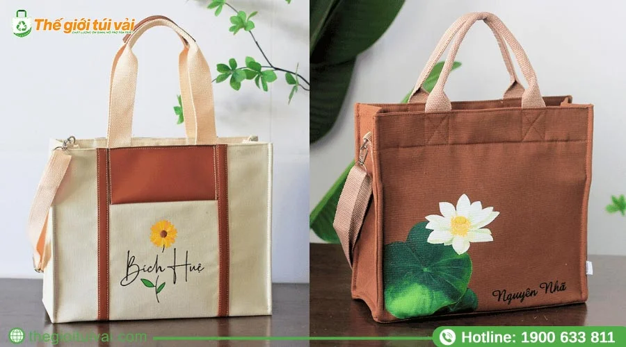 Túi phật giáo chất liệu vải canvas