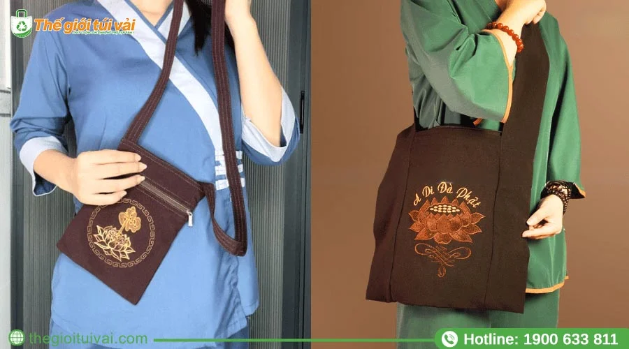 Sử dụng túi vải Phật giáo mang giá trị tâm linh