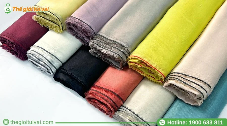 Các màu sắc vải linen (vải lanh) 