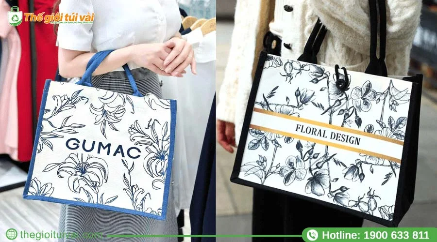 Túi xách linen thời trang 