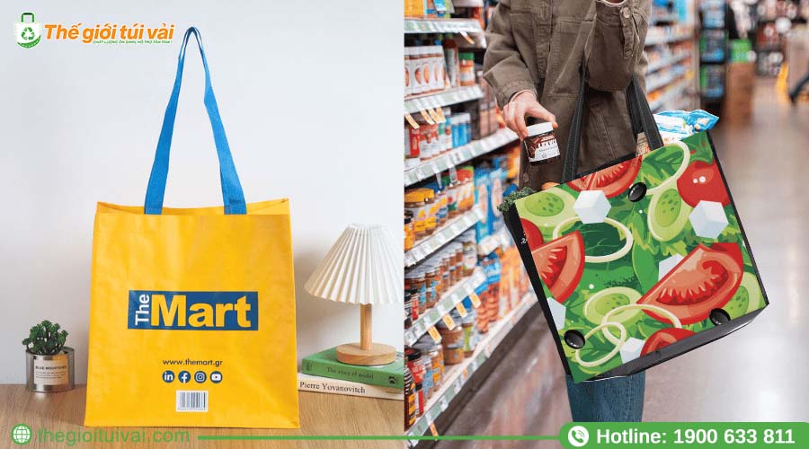 Mẫu túi vải đi siêu thị được ưa chuộng nhất hiện nay